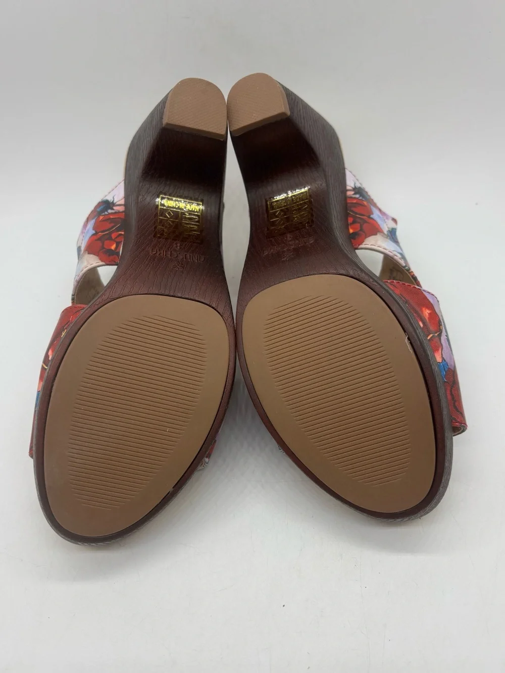 Womens Anuschka Anaya Platform Sandal Block Heel Painted Floral Women’s 8 EU 39 - Picture 7 of 10